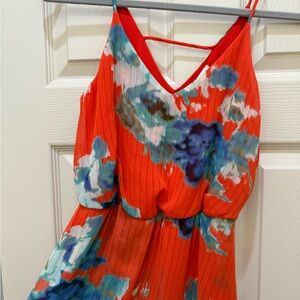 Vibrant, flowy, floral dress